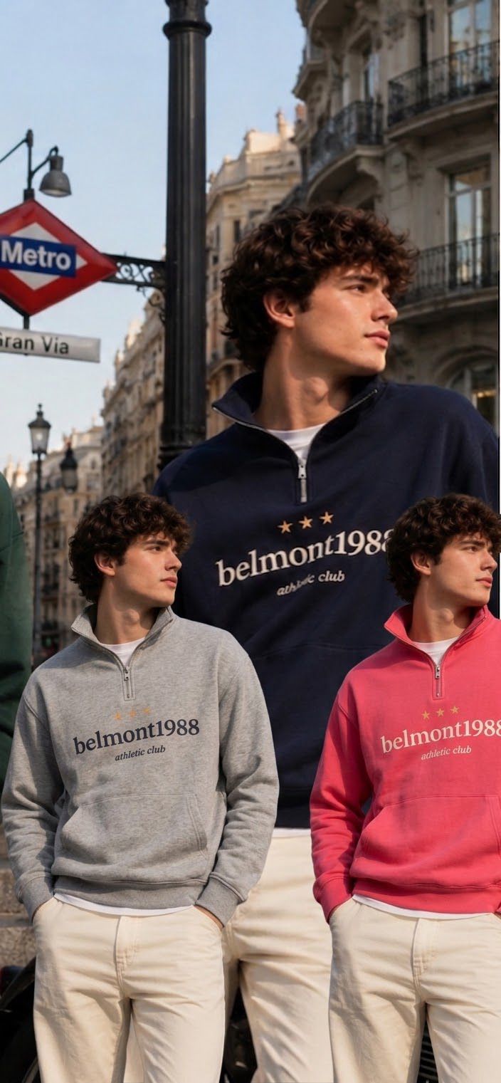 Sudaderas Belmont media cremallera