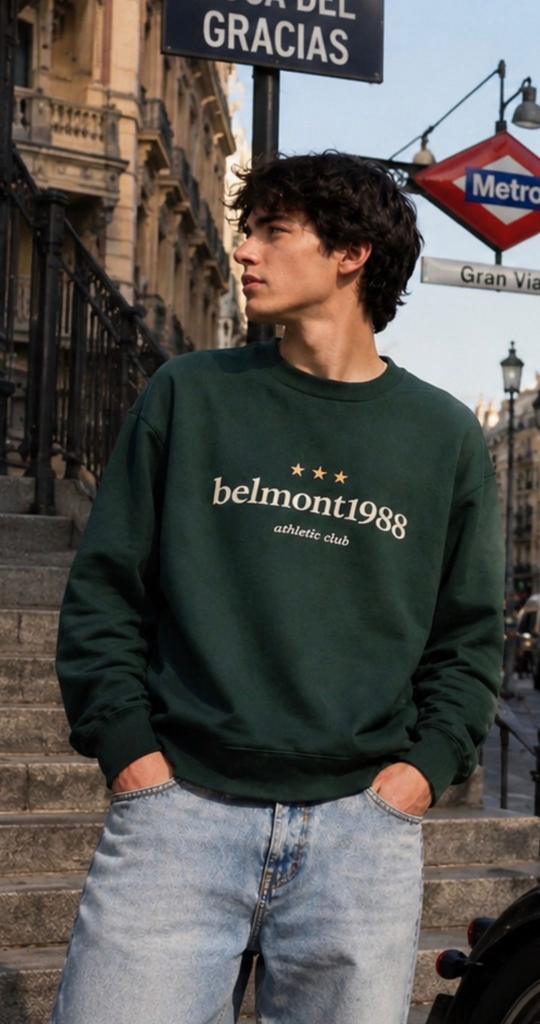 Sudadera Belmont verde